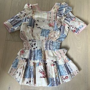 LoveShack Fancy floral tiered dress -S